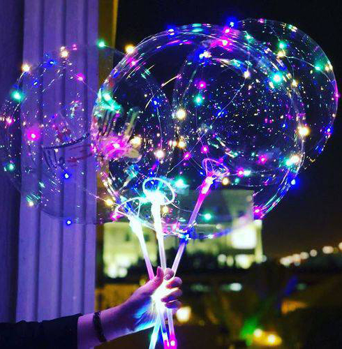 Balões com LED