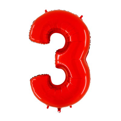 Número 3 - Vermelho